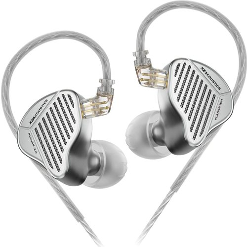 Наушники KZ PR1 Hi-Fi без микрофона (серебристый)