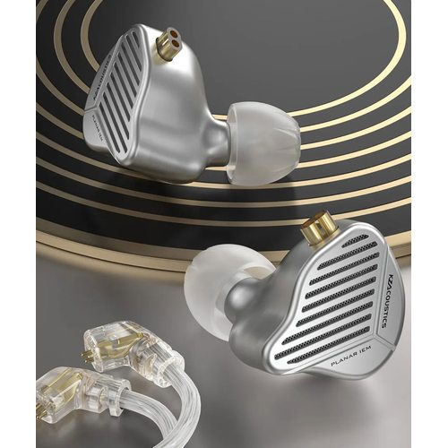 Наушники KZ PR1 Hi-Fi без микрофона (серебристый)