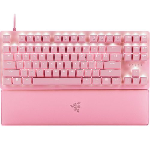 Игровая клавиатура Razer Huntsman V2 TKL Quartz (розовый)