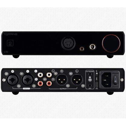 Стационарный усилитель и ЦАП Topping L70 (серебристый)