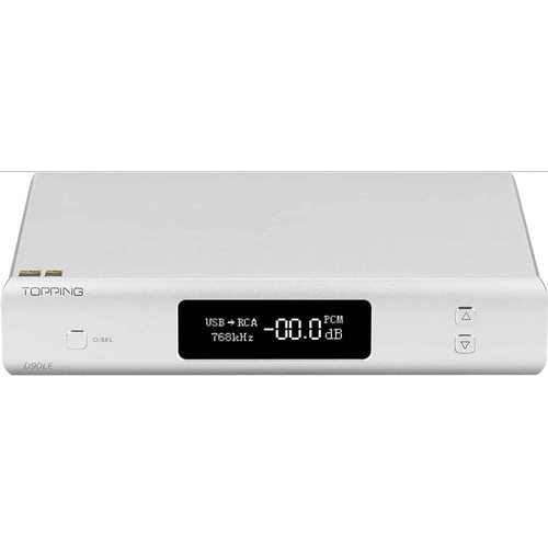 Стационарный усилитель и ЦАП Topping D90LE (серебристый)