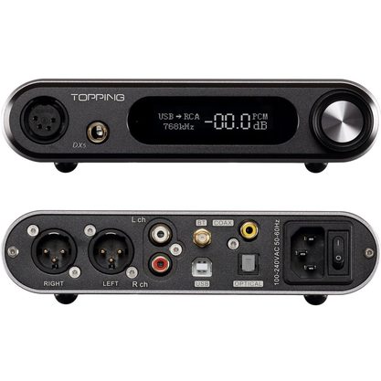 Стационарный усилитель и ЦАП Topping DX5 Lite (серебристый)