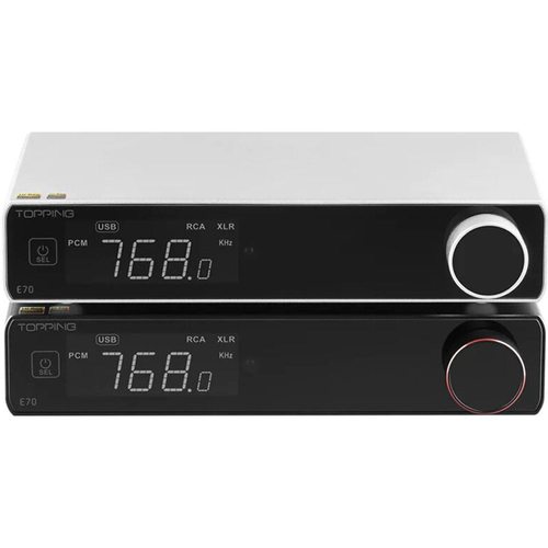 Стационарный усилитель и ЦАП Topping E70 (серебристый)