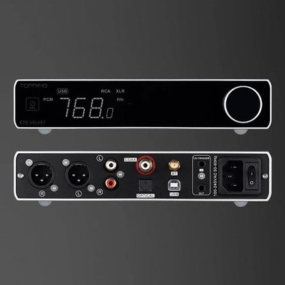 Стационарный усилитель и ЦАП Topping E70 Velvet (черный)