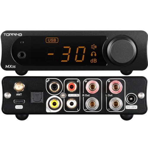 Стационарный усилитель и ЦАП Topping MX3S (серебристый)