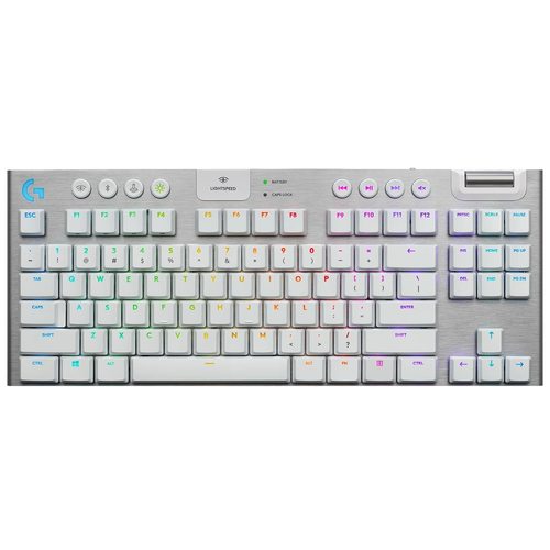 Игровая клавиатура Logitech G915 TKL Tactile (Латиница, белый)