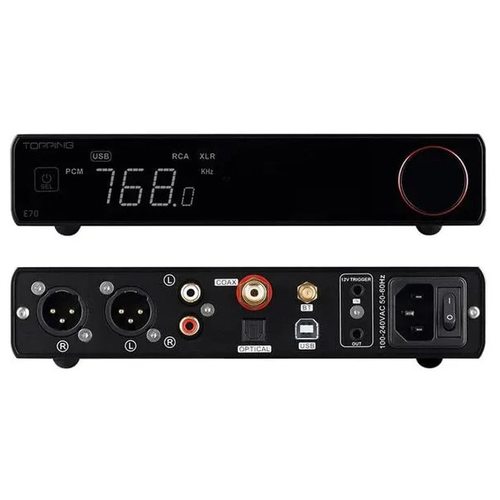 Стационарный усилитель и ЦАП Topping E70 (черный)