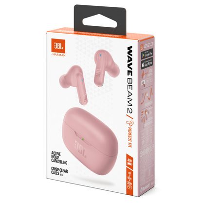 Беспроводные наушники JBL Wave Beam 2 (розовый)