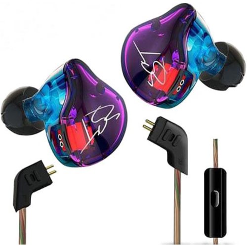 Наушники KZ ZST с микрофоном (разноцветный)