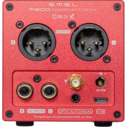 Стационарный усилитель и ЦАП SMSL M300 (красный)