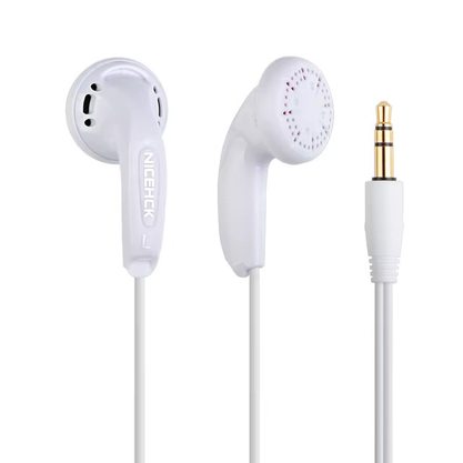 Наушники Nicehck Traceless без микрофона (3.5 mm) (белый)