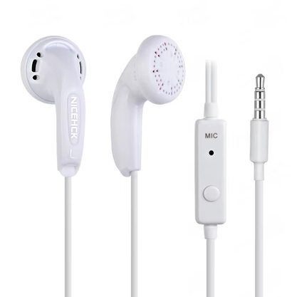 Наушники Nicehck Traceless с микрофоном (3.5 mm) (белый)