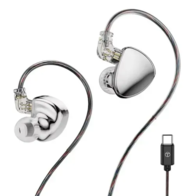 TRN MT5 с микрофоном (Type-C) (серебристый)