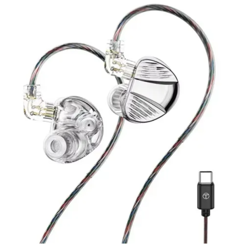 TRN V10 Pro с микрофоном (Type-C) (серебристый)