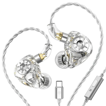 Наушники TRN ST1 Pro с микрофоном (белый) (Type-C)