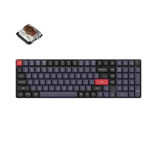 Игровая клавиатура Keychron K17 Pro Knob Hot-Swap Gateron low profile Brown Switch (EN)
