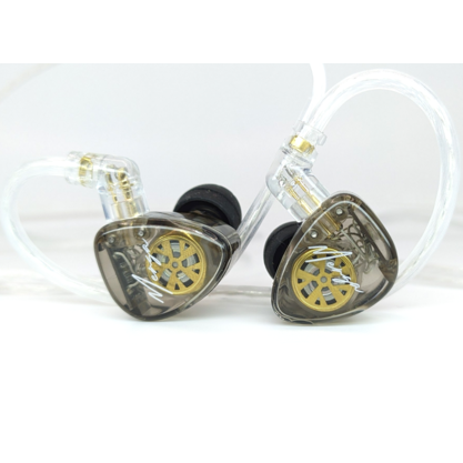 Наушники KZ Merga c микрофоном (серебристый)