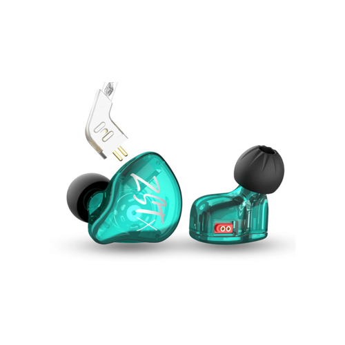 Наушники KZ Acoustics ZST X с микрофоном (аквамарин)