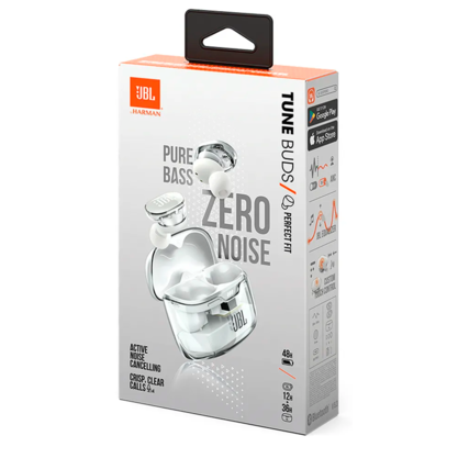 Беспроводные наушники JBL Tune Buds 2 Ghost Edition (белый)