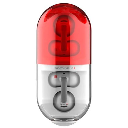 Беспроводные наушники MoonDrop Pill (красный/белый)