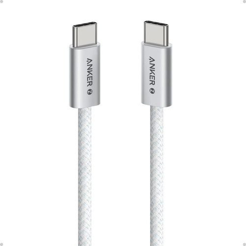 Кабель Anker Zolo USB-C to USB-C 240W Braided 1.5 м (A8060) (белый)