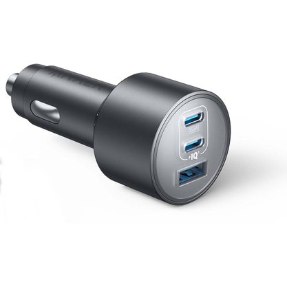 Зарядное устройство Автомобильное зарядное Anker Nano (167.5W, 3 Ports) A2737 (серебристый)