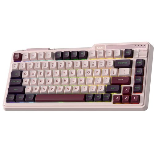 Игровая клавиатура KZZI K75 Lite Nezuko Purple Rainbow Axis Switch