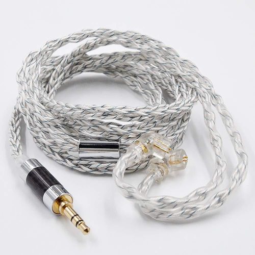 KZ Transparent Silver blue mixed (784 core) upgrade cable (3.5 мм)