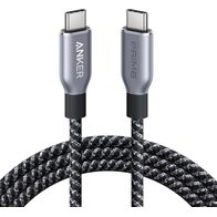 Anker Prime USB-C to USB-C Cable (240W, Upcycled-Braided) A88E2 1.8 м (черный)