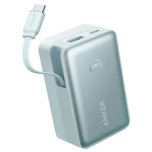 Портативное зарядное устройство (Powerbank) Anker Nano Power Bank 10K 45W USB-C A1638 (зеленый)