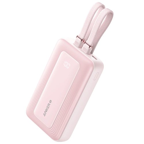 Портативное зарядное устройство (Powerbank) Anker Zolo 10K 30W USB-C Lightning A1680 (розовый)