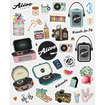 Виниловый проигрыватель Alive Audio Glam Pine