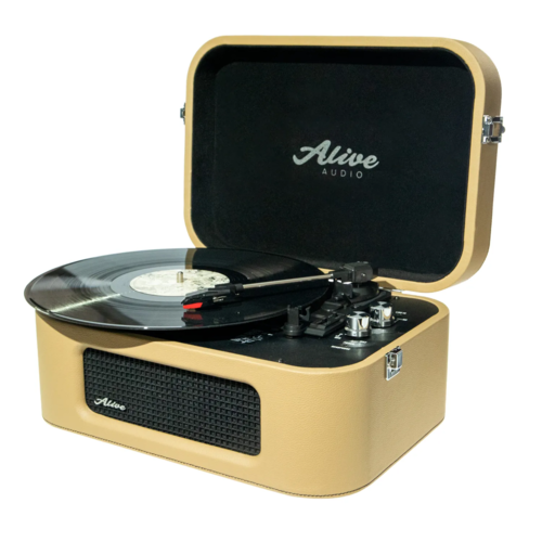 Виниловый проигрыватель Alive Audio Stories Cafe Creme