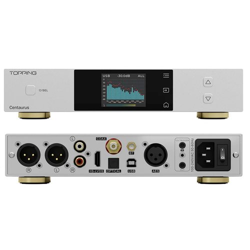 Портативный усилитель и ЦАП Topping Centaurus (серебристый)