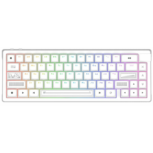 Игровая клавиатура Dark Project KD65A g3ms Zircon (DP-KD-65A-010100-GZR) (белая)