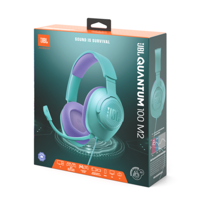 Игровые наушники JBL Quantum 100M2 (мятный)