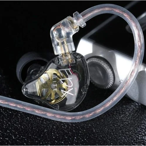 Наушники KZ EDX LITE с микрофоном (прозрачный)