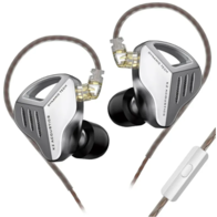 KZ Acoustics ZVX с микрофоном (серебристый)