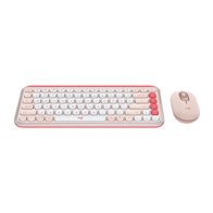 Клавиатура + мышь Logitech POP Icon Combo (розовый)