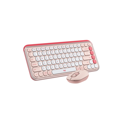 Набор периферии Клавиатура + мышь Logitech POP Icon Combo (розовый)