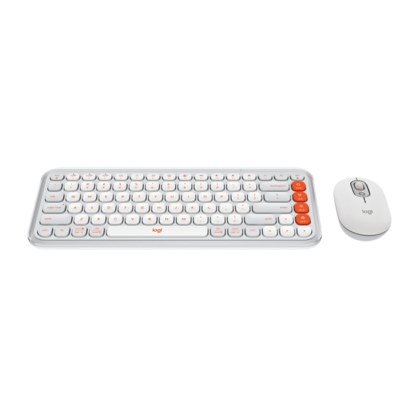 Набор периферии Клавиатура + мышь Logitech POP Icon Combo (белый)