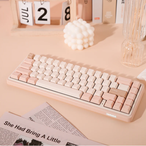Игровая клавиатура Varmilo VXB67 Mendozae White EC V2 Jasmine