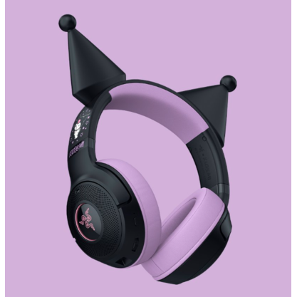 Игровые наушники Razer Kraken Kitty V2 BT Kuromi (черно-розовый)