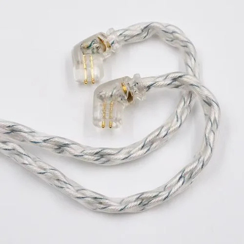 KZ Transparent Silver blue mixed (784 core) upgrade cable (4.4 mm)