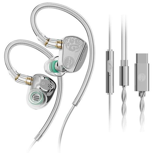 Наушники Zhulinniao Jinghong Z3 с микрофоном USB Type-C (серебристый)
