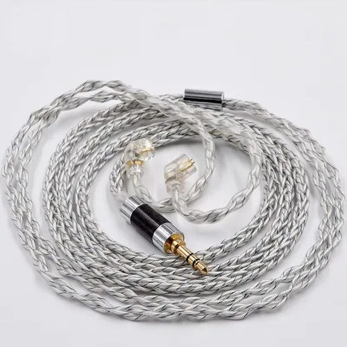 KZ Transparent Silver blue mixed (784 core) upgrade cable (4.4 mm)