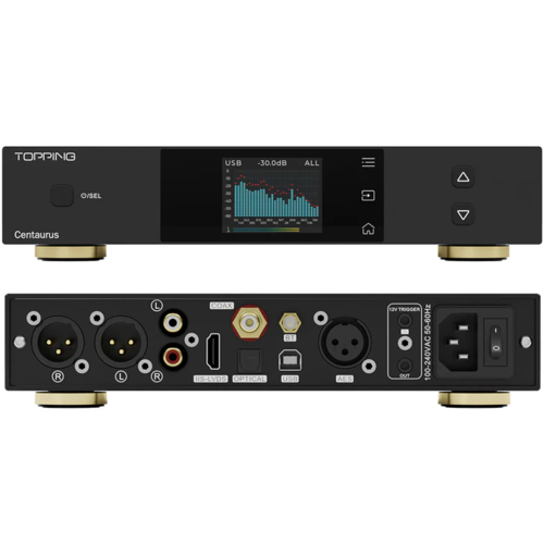 Портативный усилитель и ЦАП Topping Centaurus R2R (черный)