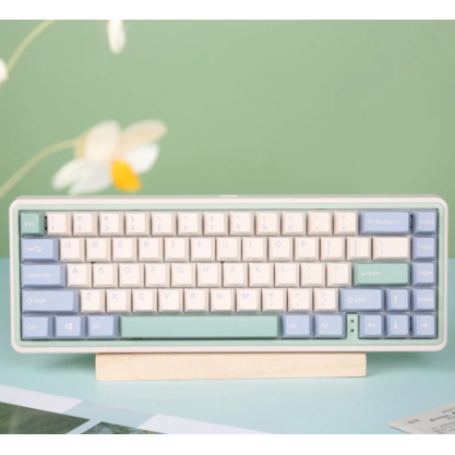 Игровая клавиатура Varmilo VXB67 Eucalyptus Varmilo White EC V2 Rose