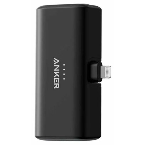 Портативное зарядное устройство (Powerbank) Anker Nano 12W Built-In Lightning A1645 (черный)