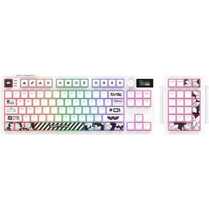 Игровая клавиатура Дарк Проджект KD87A g3ms Aquamarine (DP-KD-87A-000102-GMS) (белый)